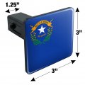 Nevada State Flag Tow Trailer Hitch Cover Plug Insert