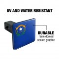 Nevada State Flag Tow Trailer Hitch Cover Plug Insert