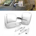 Chrome Side Door Handle Towing Mirror Cover Trims Set Fit For 2007-2013 Chevy Silverado Gmc Sierra 1500 2500hd 3500hd 