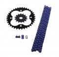 Fits Honda Trx250x 250x 520-86 Blue Non O Ring Chain Sprocket Black 14 36
