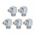 Iron Straight Grease Fitting M10 X 1 Thread Hydraulic Accessories 5pcs 
