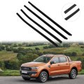 4pcs Black Window Molding Trim For 2011 To 2021 Ford Ranger Ab3926201a39ae Ab3926201a38ae Ab3z2625555e Ab3z2625554f