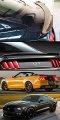 H Style Real Carbon Fiber Rear Trunk Spoiler Wing Replacement Compatible With For 2015-2022 Ford Mustang S550 Gt