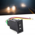 Fog Light Switch 4-pole 12v Push Button Lamp Controller Factory Style Led Background Fit For Land Cruiser 100 75 76 78 79
