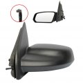 Ocpty Black Left Side Mirror Fit For 2003-2007 Saturn Ion Textured Glass Non-folding