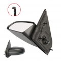 Black Left Side Mirror Fit For 2003-2007 Saturn Ion Textured Glass Non-folding