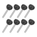 8pcs M6 X 45mm Knurled Clamping Knob 304 Stainless Steel Thumb Screw Round Hand Threaded Bolt Stud 25mm Dia For Machinery 