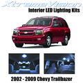 Cool White Interior Led Kit For Chevy Trailblazer 2002 2009 5 Piece Set Including Map Dome And Trunk Cargo Lights With 