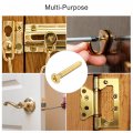 Uxcell Brass Wood Screws M5x40mm Phillips Flat Head Self Tapping Connector For Door Hinges Wooden Furniture Home Appliances