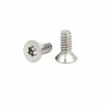 Uxcella M1 6x4mm T4 304 Stainless Steel Flat Torx Head Screw 100pcs