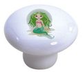 Carolina Hardware And Decor 1843 Mermaid Ceramic Cabinet Drawer Knob 
