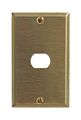 Switchplates Brushed Brass 1 Interchangeable Despard Switch Plate 