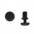 Uxcell 30pcs 4mm Black Plastic Rivets Push Type Panel Retainer Fastener Clip For Car