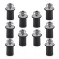 Eastar M5 Motorcycle Windshield Screw Mounting Windscreen Bolts Kit Aluminum With Rubber Silver 5mm X 16mm Pack Of 10 