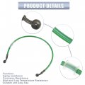 X Autohaux 60cm 23 62 Length 10mm Id Motorcycle Hydraulic Brake Line Oil Hose Pipe 28a Stainless Steel Braided Cable For Atv