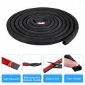Uxcell D-shape Door Rubber Seal Strip 0 51 X0 59 Foam Automotive Weather Stripping With Self-adhesive For Cars Truck Window