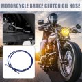 150cm 59 06 Motorcycle Braided Brake Clutch Oil Hoses Line Pipe Throttle Gas Fuel Blue For Atv Dirt Bike