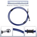 150cm 59 06 Motorcycle Braided Brake Clutch Oil Hoses Line Pipe Throttle Gas Fuel Blue For Atv Dirt Bike