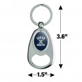 Graphics More Xavier University Musketeers Logo Keychain Chrome Metal Spinning Oval Bottle Opener