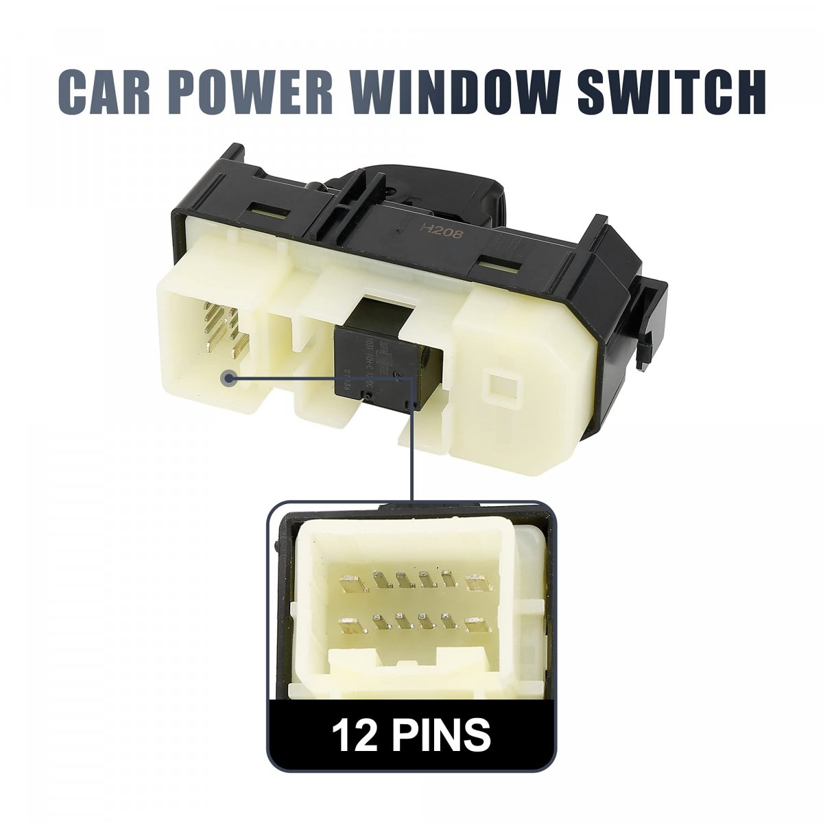 Front Passenger Side Power Window Switch 84030-60023 For Toyota Land Cruiser And Lexus Lx470 1998-2007 Auto Control Black
