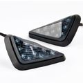 2x 10mm Black Smoke Racing 11 Led Turn Signal Light Indicator Lens Blinker Universal For Suzuki Honda Kawasaki Yamaha