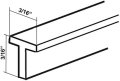Gray T Sill Bead Vinyl For Framed Shower Doors 7 Ft Long