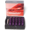 Circuit Performance Forged Steel Extended Hex Lug Nut For Aftermarket Wheels 12x1 25 Purple 20 Piece Set Tool
