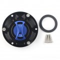 Liru Gas Caps Motorbike Fuel Filler Cover Tank Cap Protector For Kawasaki Ninja 250r Ex250 2008-2012 Ex300 2013-2014 Blue