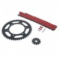 Red O Ring Chain Sprocket Black 13 50 114l Fits 1999-2004 Yamaha Yz125 125