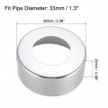 Uxcell Round Escutcheon Plate 60x25mm Stainless Steel Polishing For 33mm Diameter Pipe