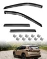 4pcs In-channel Side Window Visor Deflector Fit For Nissan Rogue S Sv Sl Platinum X-trail 2021-2025 Wind Deflectors Rain Guard 