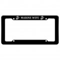 Marine Wife Usmc White On Black Officially Licensed License Plate Tag Frame