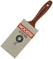Super Pro Ermine Paintbrush 3 In Gold Nylon And Sable Polyester With Chisel Trim Stainless Steel Ferrule Walnut Wood Handle 
