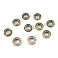 6x10x3mm Flanged Precision Ball Bearings 10 Abec 3 Metal Shields 
