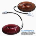 Usonline911 4pcs Side Marker Turn Signal Dually Light For 1999-2010 Ford F350 F450 F550 Super Duty Truck Yellow And Red