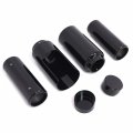 Httmt- Black Full Fork Cover Boot Set Compatible With 2018 Up H-d Softail Low Rider Fxlr P N Tghd-fc004-bk