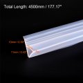 Uxcell Frameless Glass Shower Door Sweep 177 17 Long For 3 8 10mm H-type Side Seal Strip