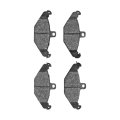 Disc Brake Pads For Tesla Roadster 2008 2009 2010 2011 Front Low Metallic Friction Material 2 32 Inner Height 4 96 In Width
