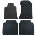 Velour Floor Mats For Nissan Altima 2019 2025 Custom Fit Front And Rear All Season Carpet Liners Anti Slip Black Full Set Of 4 