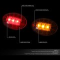 Fendl-fsd99-sm Full Kit Dually Bed Fender Led Side Marker Light Smoke Lens Rear Assemblies For Trucks Red And Amber Set Of 4