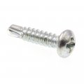 Prime-line Sheet Metal Screw Self-drilling Pan Head Phillips 8 X 3 4 In Zinc Plated Steel Pack Of 75 