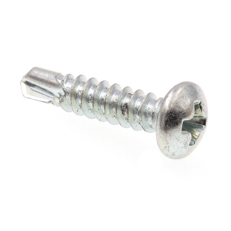Prime-line Sheet Metal Screw Self-drilling Pan Head Phillips 8 X 3 4 In Zinc Plated Steel Pack Of 75