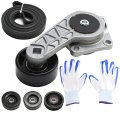 Hoypeyfiy 89263 Drive Belt Component Kit Replacement For Ford Expedition 5 4l 2009-2014 Explorer V8 4 6l 2006-2010 Replaces 