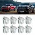 Fydun 16pcs Mounting Clamps Truck Caps Camper Shell Bed Cap Topper Mount Clips For Silverado 1500 2500 3500 Silver 