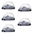 5pcs 5clear Len Base Roof Cab Marker Lights Lens Covers 742base 742 Base Ford E-150 2003-2014d E-250d For E-350 Super Duty