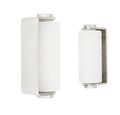 1-pair Sliding Rolling Gate Guide Roller White Uhmws Rubberized Hard Plastic Roller With Stainless Steel Bracket 4 Inch 