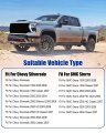Master Power Window Switch With Bezel Front Driver Side Brown For Chevy Silverado 1500 2500 3500 And Gmc Sierra 2003 2007