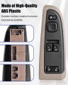 Master Power Window Switch With Bezel Front Driver Side Brown For Chevy Silverado 1500 2500 3500 And Gmc Sierra 2003 2007