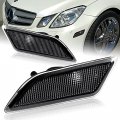 Q1-tech Clear Lens Amber Led Front Side Marker Lamp Housings For 2010 2013 Mercedes Benz W212 E-class E300 E350 E550 E63 Amg 