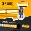 Amber Strobe Lights For Trucks 2 In 1 26 Mode Interior Emergency Dash Windshield Warning Safety Flashing Light Bar With Suction